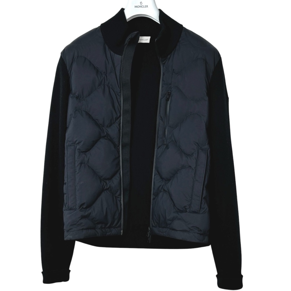 MONCLER PUFF CARDIGAN JACKET 100% Virgin Wool Cardigan Medium Women’s AUTHENTIC